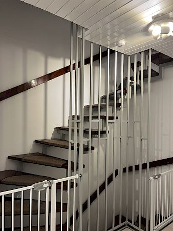 Lackierarbeiten im Treppenhaus