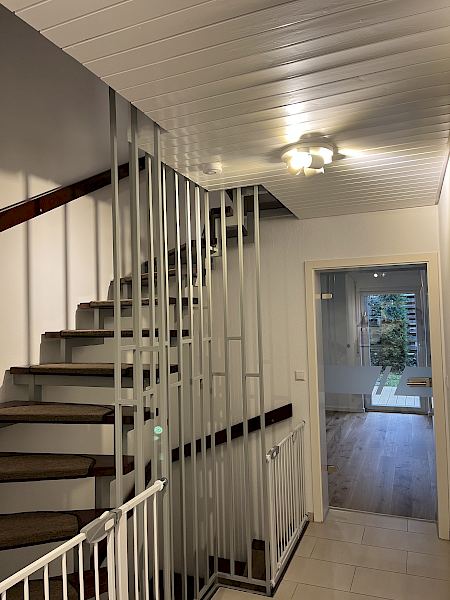 Lackierarbeiten im Treppenhaus