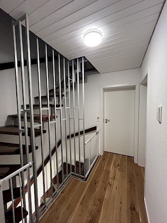 Lackierarbeiten im Treppenhaus