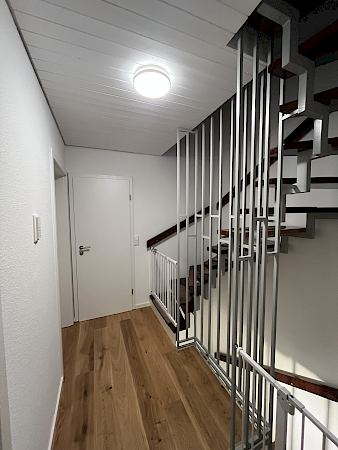 Lackierarbeiten im Treppenhaus