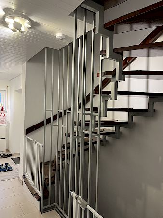 Lackierarbeiten im Treppenhaus